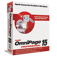 OmniPage Professional 15 Optical Character Recognition Program