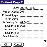 Palm Patient Form, Page 2